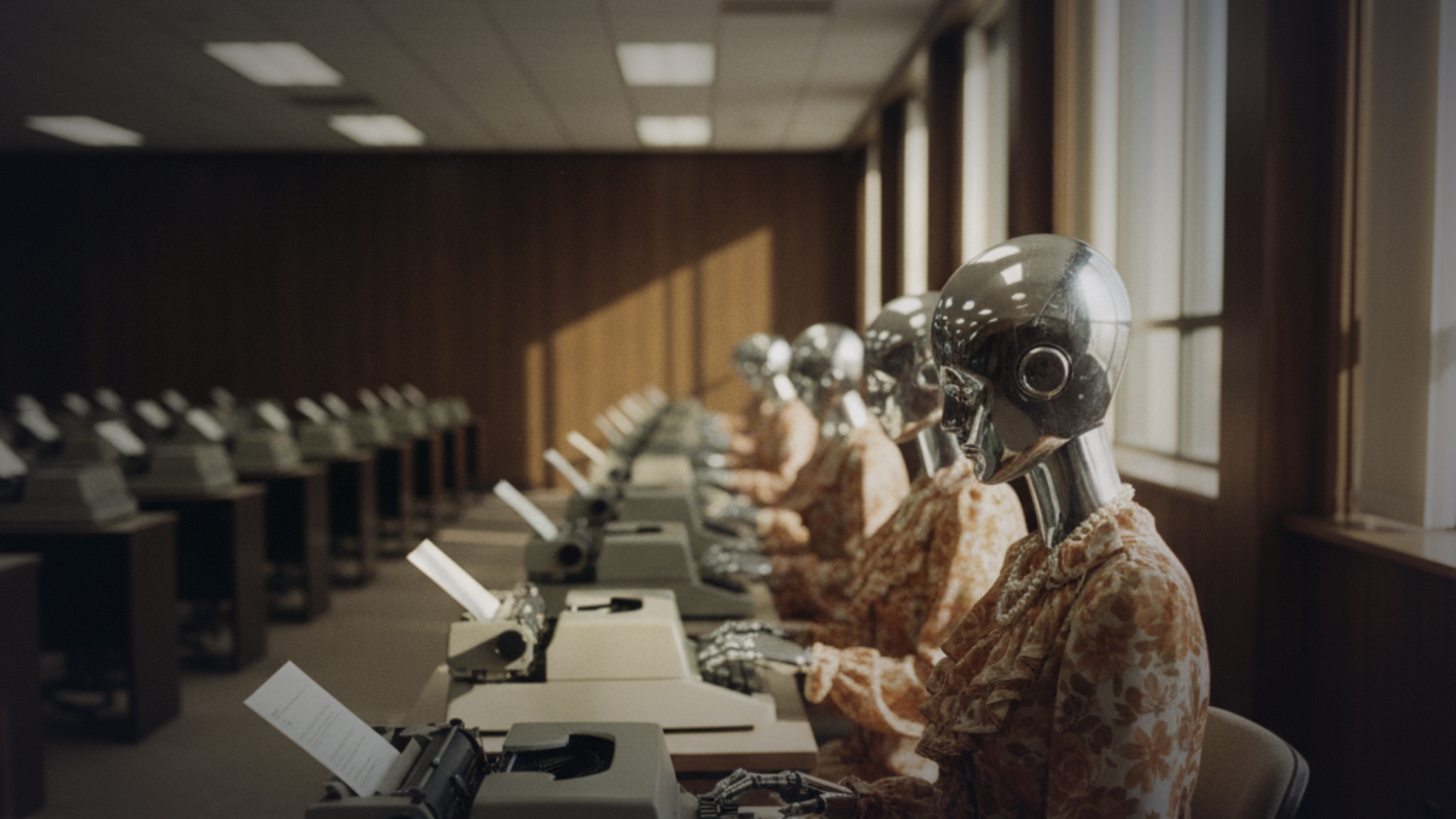 The future of business software looks like 1975 — robots at typewriters